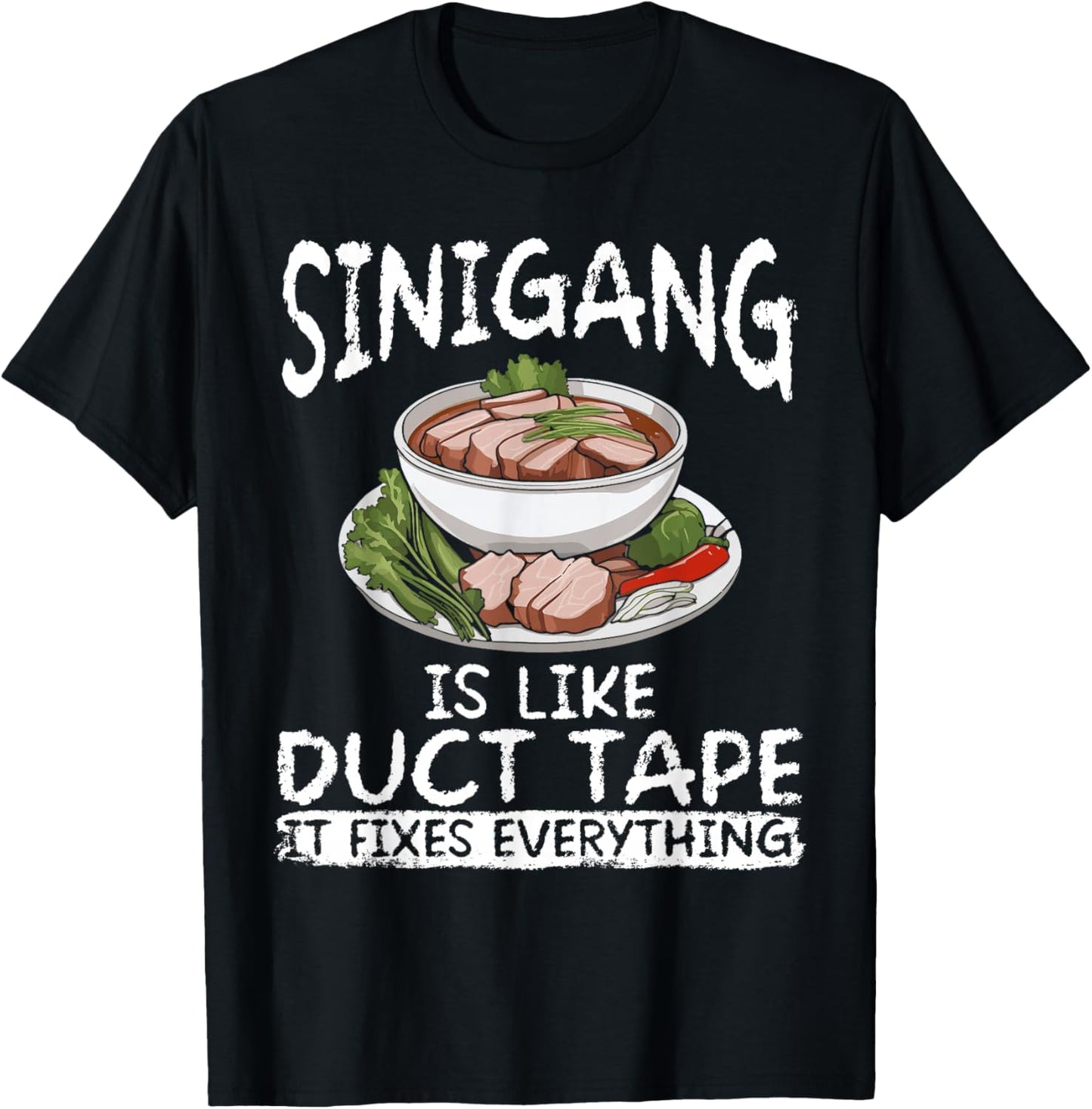 Sinigang Lover Filipino Food Soup Making Siningag Mix T-Shirt - T-Shirt | Black