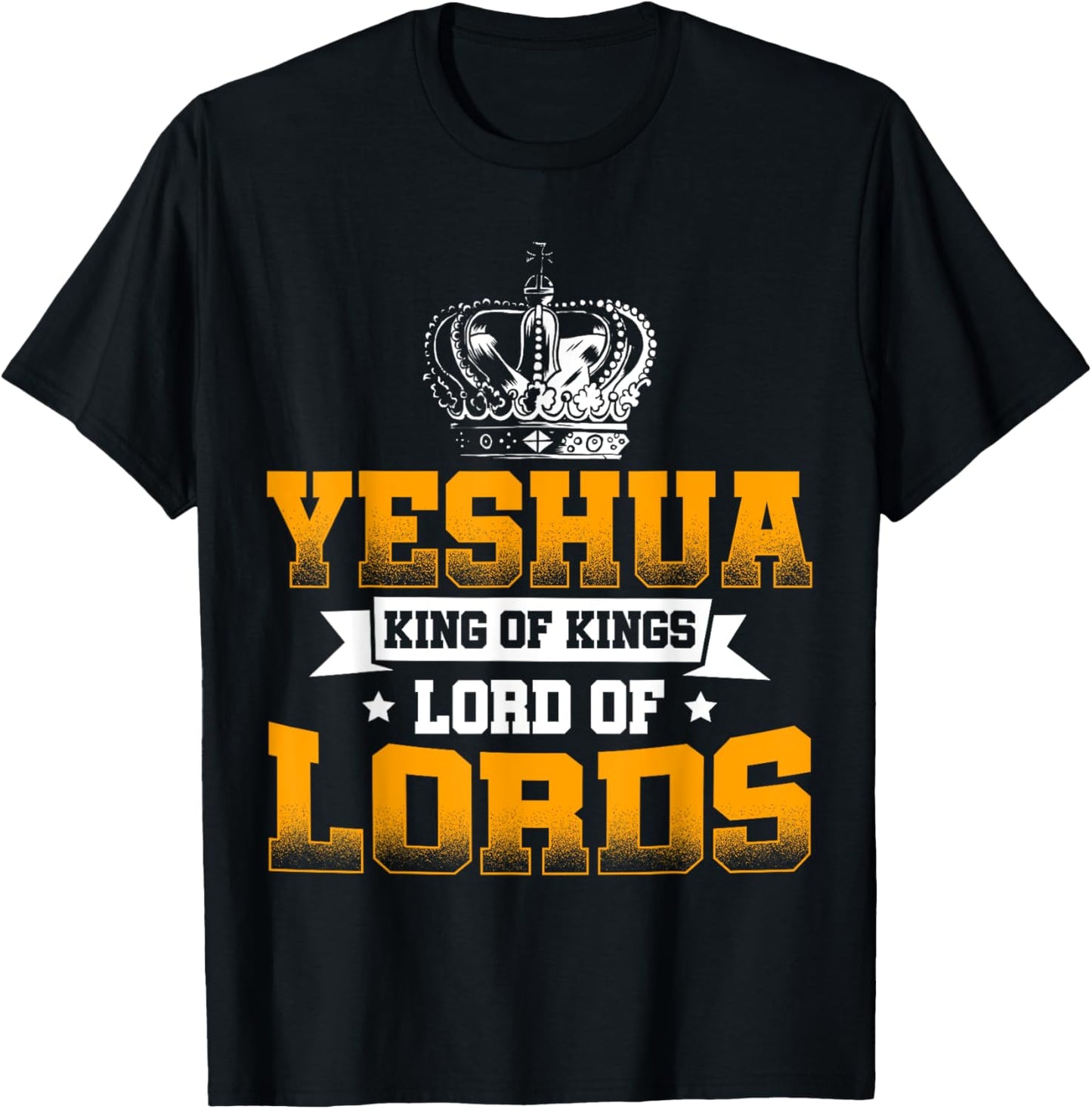 Yeshua King Lord Jesus Hebrew Christians Religious T-Shirt - T-Shirt | Black