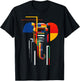 Elephant Abstract Animal Art Geometric Graphic Elephant T-Shirt - T-Shirt | Black