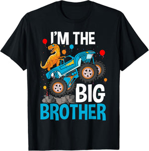 I'm The Big Brother - Funny Monster Truck T-Shirt - T-Shirt | Black