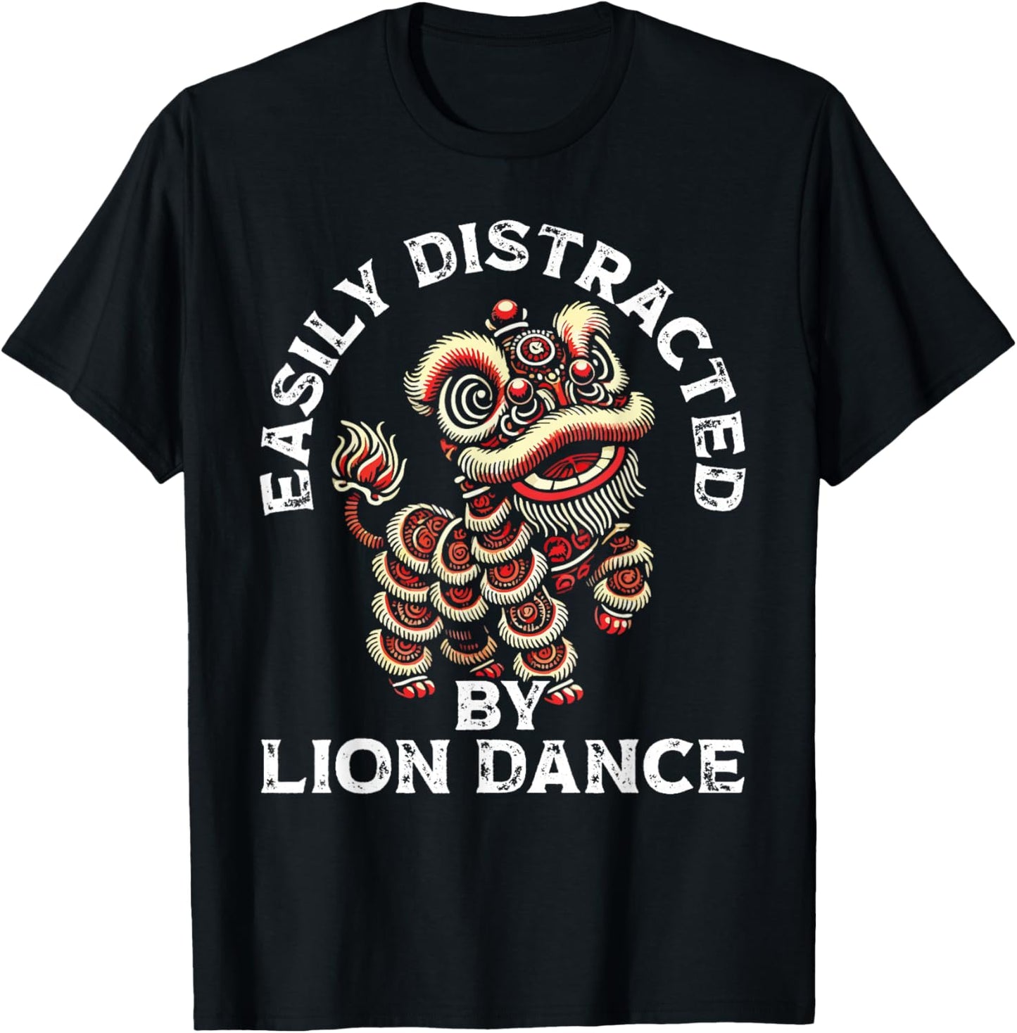 Lion Dance Lunar New Year Chinese New Year Lion Dance T-Shirt - T-Shirt | Black