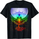 Chakra Meditation Moon Tree of Life T-Shirt - T-Shirt | Black