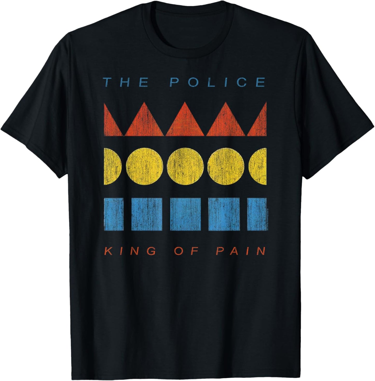 The Police King of Pain Rock Music Band T-Shirt - T-Shirt | Black