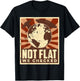 Ufo Alien Not Flat We Checked T-Shirt - T-Shirt | Black