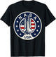 NASA USA Shuttle Rocket American Flag Logo T-Shirt - T-Shirt | Black