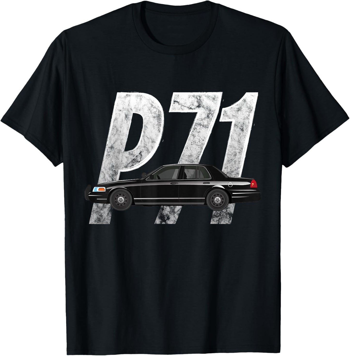 Crown Victoria P71 Cop Car Shirt T-Shirt - T-Shirt | Black