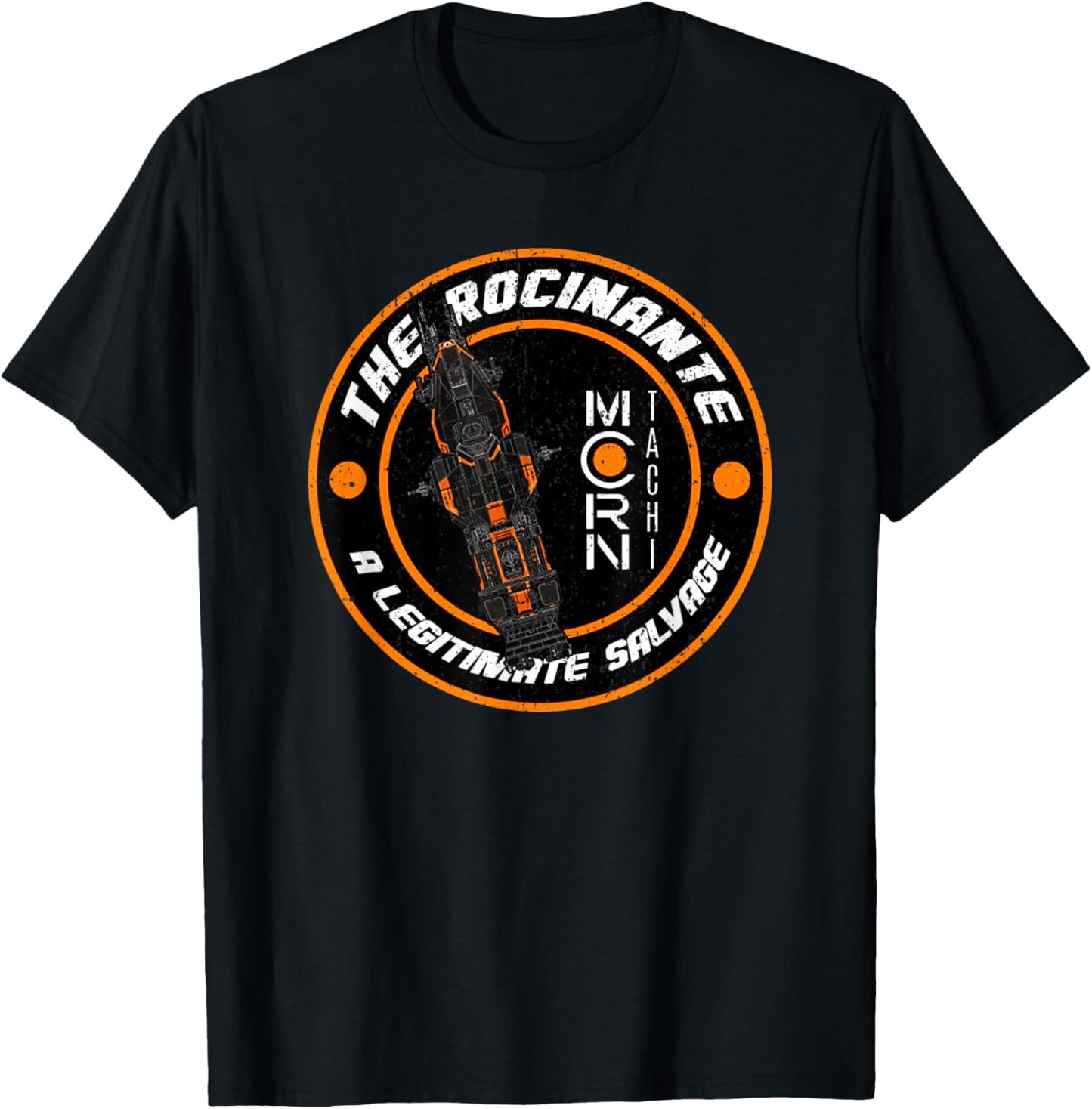Vintage Retro The Rocinante A Legitimate Salvage T-Shirt - T-Shirt | Black