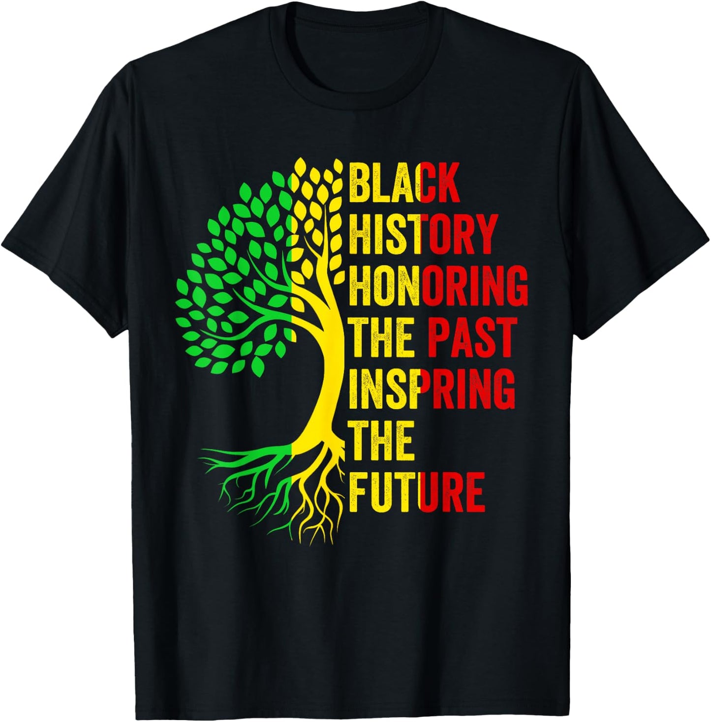 Black History Honoring The Past African Pride Black History T-Shirt - T-Shirt | Black