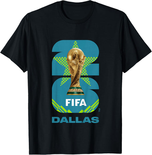 Kids FIFA World CUP26 Dallas Trophy Color T-Shirt - T-Shirt | Black