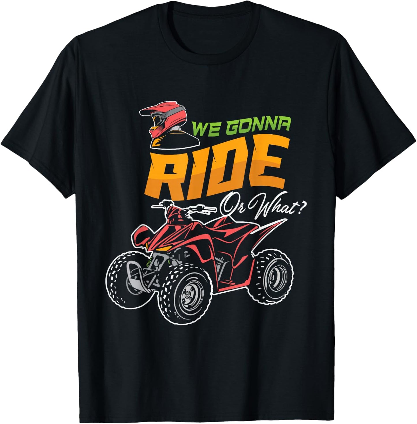 Quad Racing ATV 4-Wheeler Quad Bike Owner Off Roading T-Shirt - T-Shirt | Black