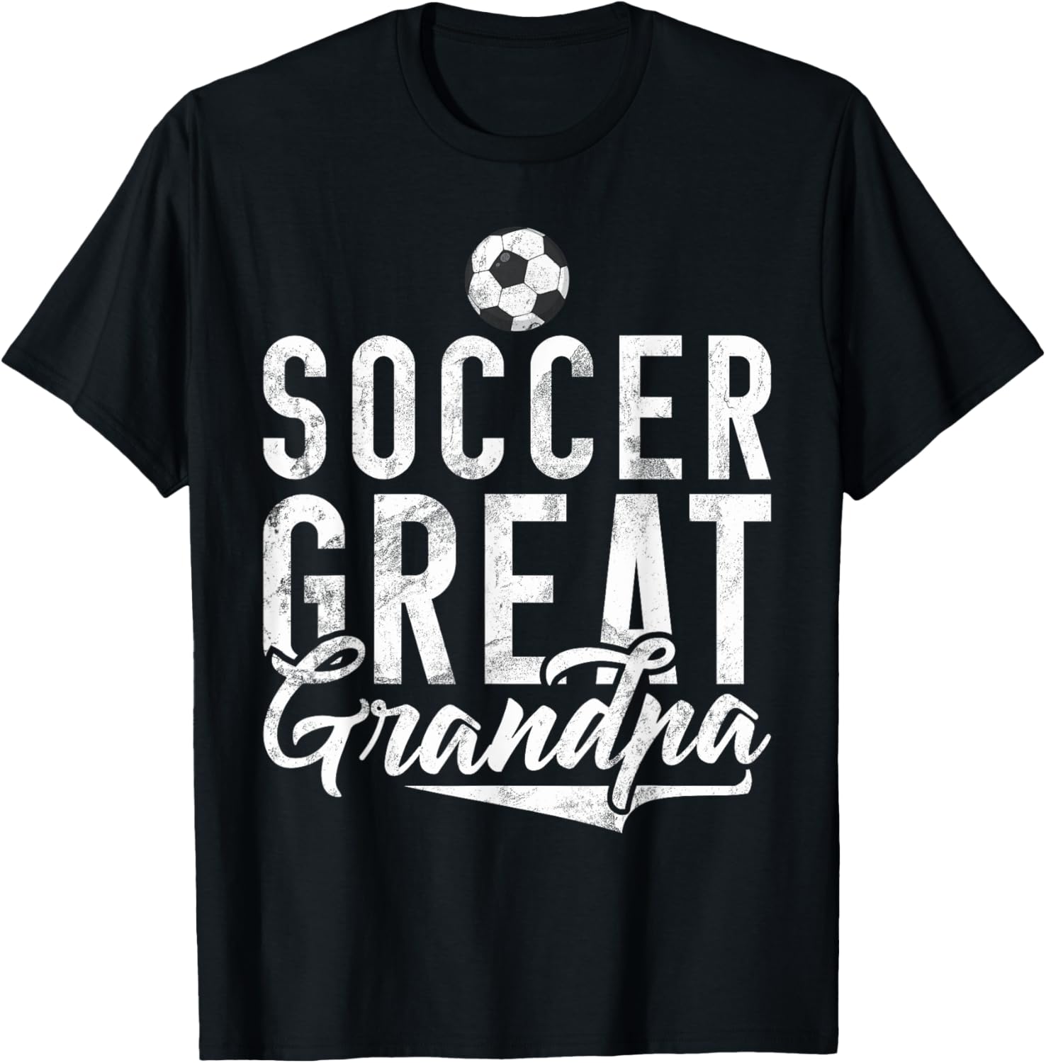 Soccer Great Grandpa T-Shirt - T-Shirt | Black