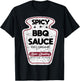 Vintage Barbecue BBQ Sauce Costume Funny Halloween Gifts T-Shirt - T-Shirt | Black