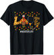 Leopard Love Turkey Nurse Thanksgiving Fall Scrub Top Women T-Shirt - T-Shirt | Black