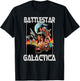 Battlestar Galactica Retro Poster T-Shirt - T-Shirt | Black