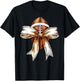 Coquette Bow Football Player American Football Season Funny T-Shirt - T-Shirt | Black