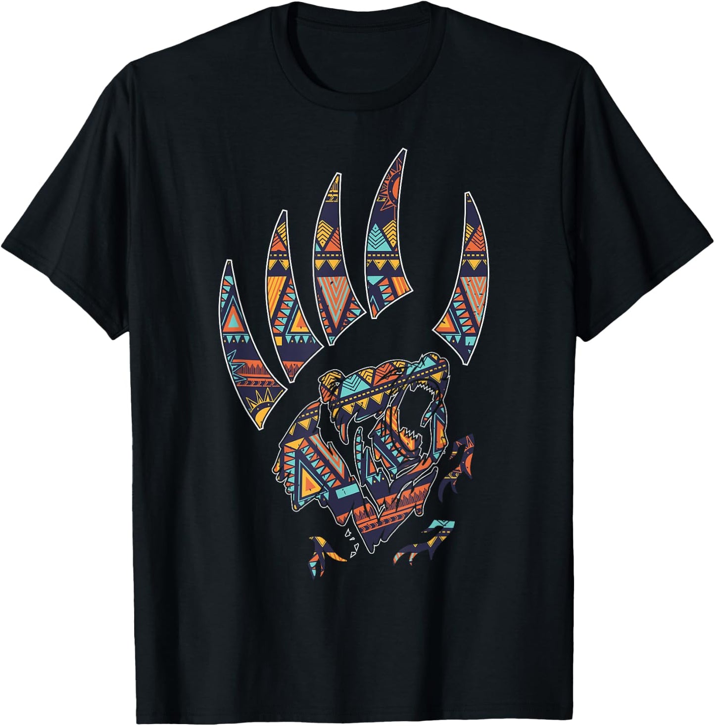 Bear Claw Shirt, Native American Bear Claw T-Shirt - T-Shirt | Black