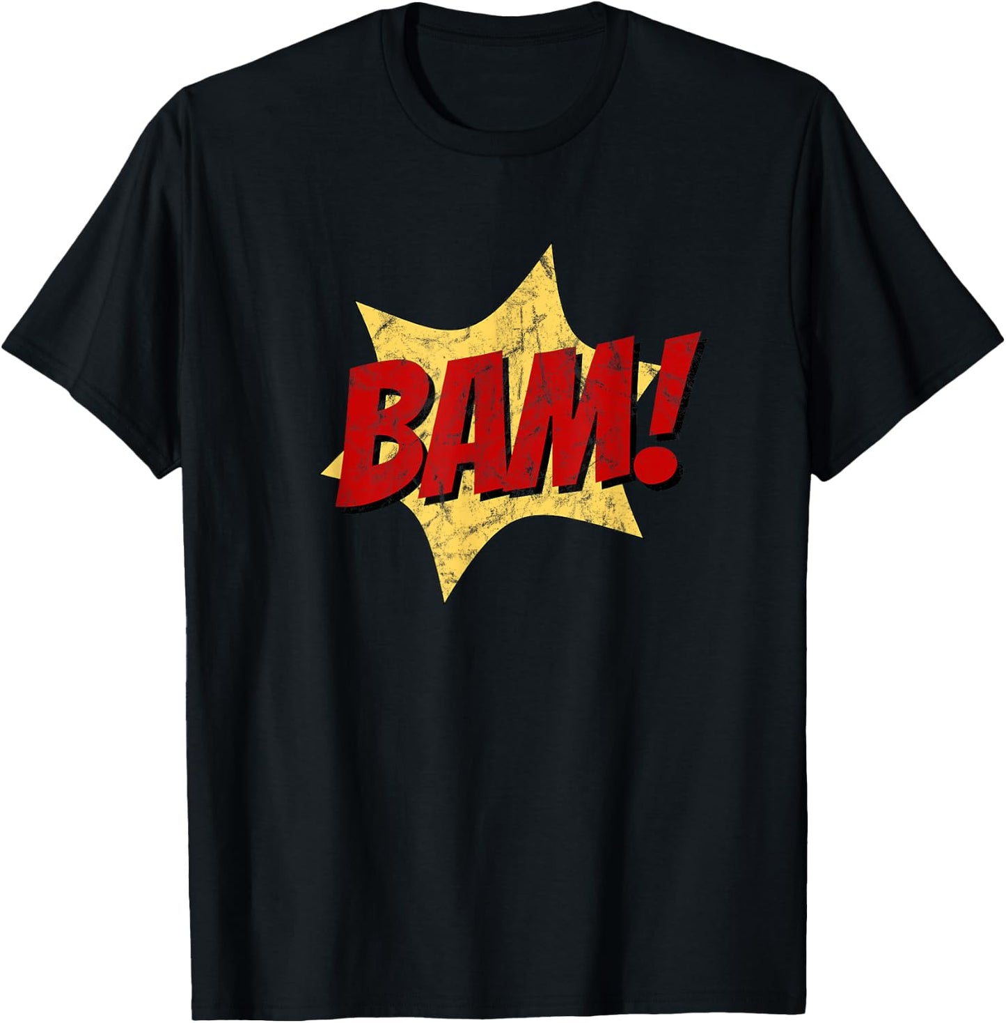 Bam! Funny Comic Sound Retro Pop Art T-Shirt - T-Shirt | Black
