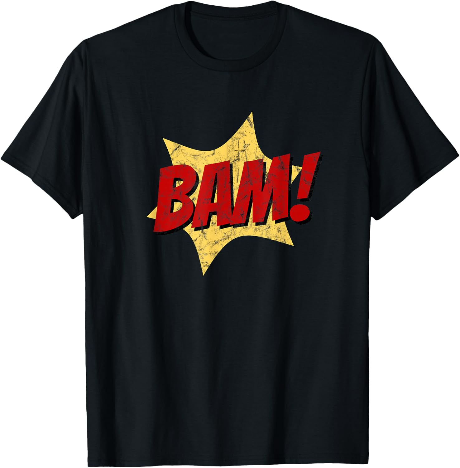 Bam! Funny Comic Sound Retro Pop Art T-Shirt - T-Shirt | Black
