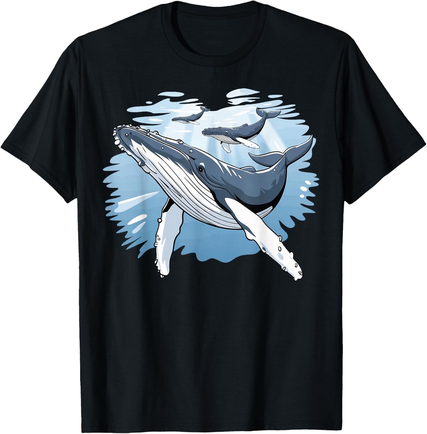 Humpback Whale T-Shirt - T-Shirt | Black