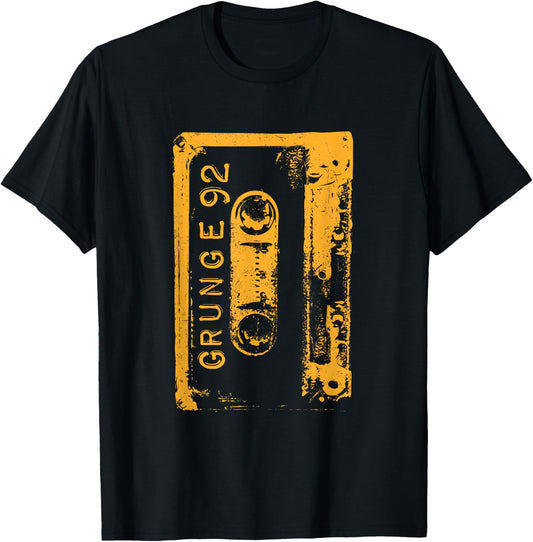 Grunge 90's Vintage Concert Mixtape Retro T-Shirt - T-Shirt | Black