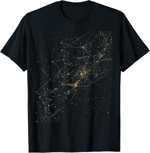 Geometric Constellation T-Shirt - T-Shirt | Black