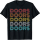 Retro Vintage Doors T-Shirt - T-Shirt | Black