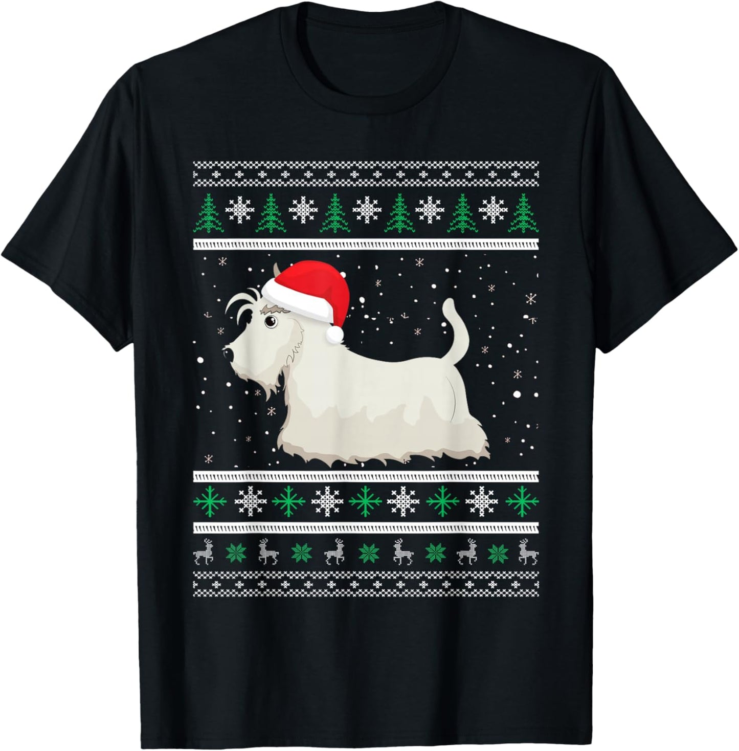 Scottish Terrier Christmas Idea & Xmas Scottie Dog T-Shirt - T-Shirt | Black