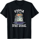 Fiona Spirit Animal Hippo Lover T-Shirt - T-Shirt | Black