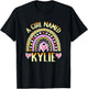 A Girl Named Kylie Cute Name Leopard Hearts Design T-Shirt - T-Shirt | Black