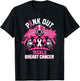 Pink Out Tackle Breast Cancer Awareness Football Pink Ribbon T-Shirt - T-Shirt | Black