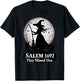 Full Moon Halloween Witch Salem They Missed One cat mom T-Shirt - T-Shirt | Black