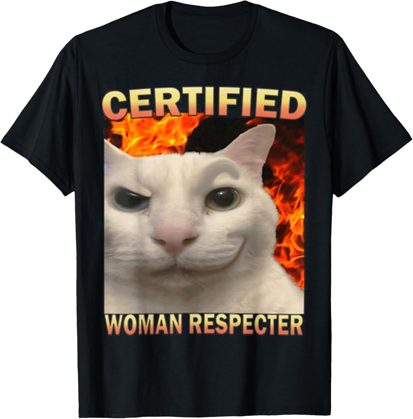 & Cat FUNNY Meme Cute T-Shirt - T-Shirt | Black