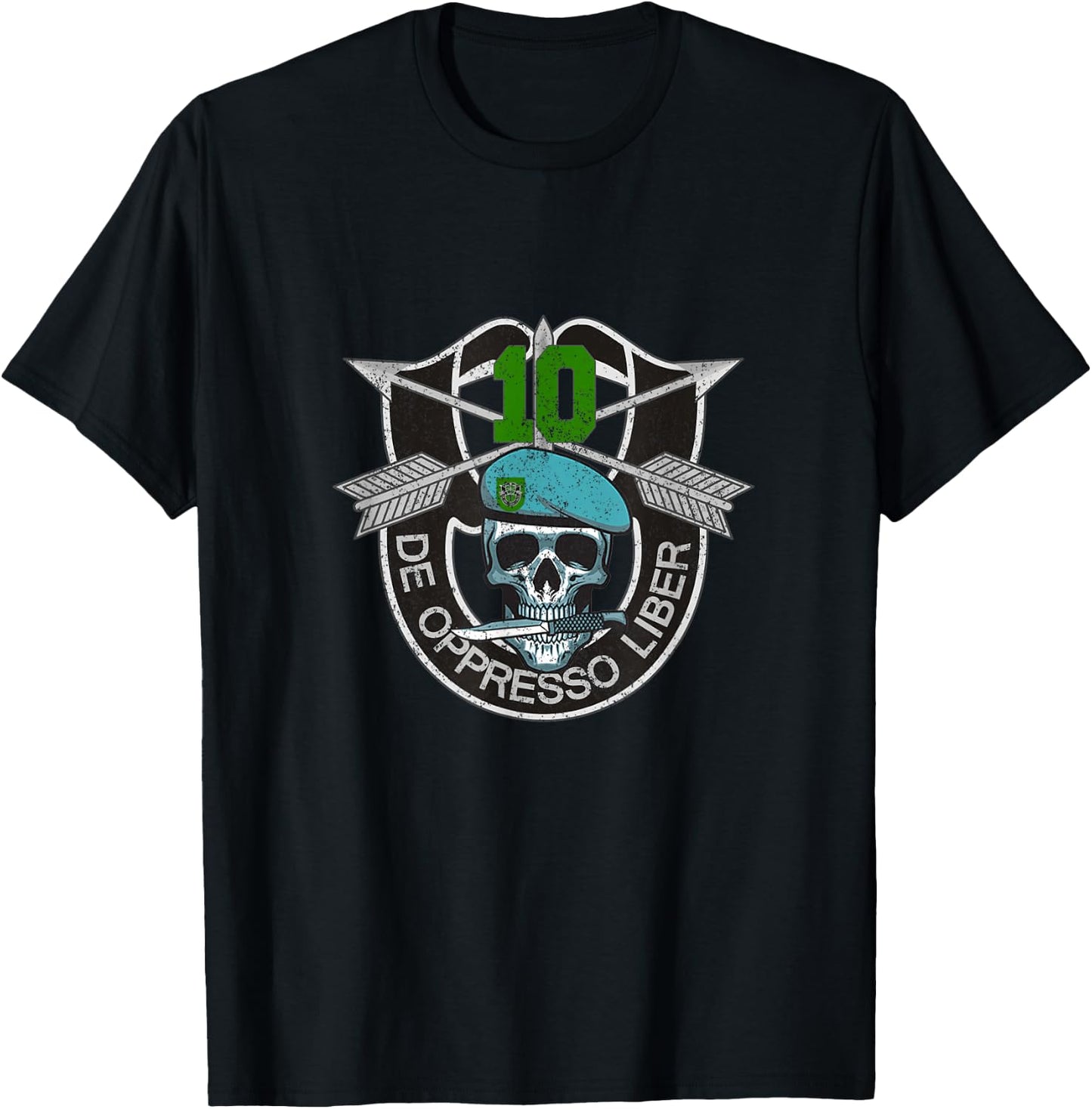 10th Special Forces Group Veteran 10th SFG 4th of July T-Shirt - T-Shirt | Black