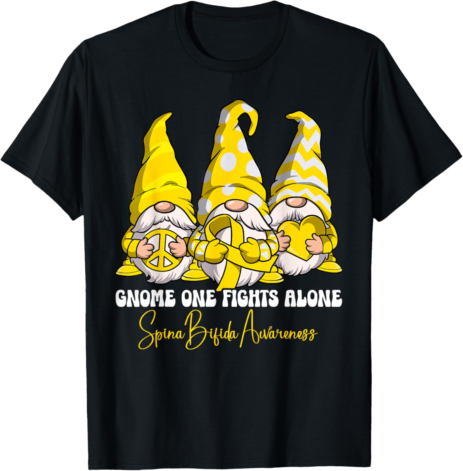 Spina Bifida Awareness T-Shirt - T-Shirt | Black