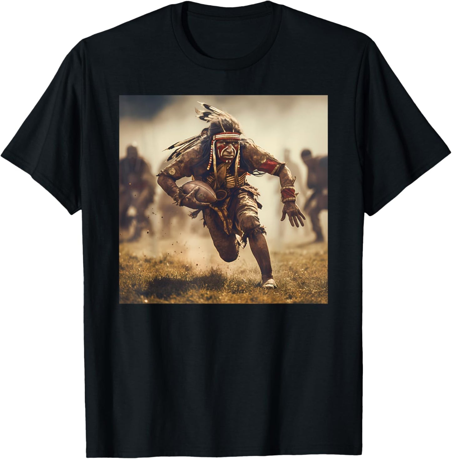 Native American Football T-Shirt - T-Shirt | Black