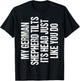 German Shepherd Funny Dog Tilt Head Cute Women Men kids Gift T-Shirt - T-Shirt | Black