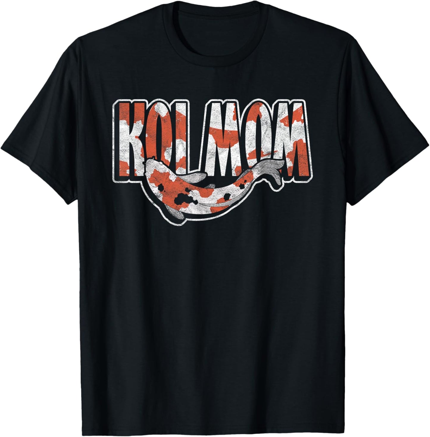 Koi Fish Ornamental Carp Koi Mom T-Shirt - T-Shirt | Black