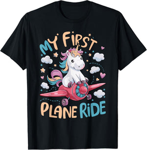 My First Plane Ride T-Shirt - T-Shirt | Black