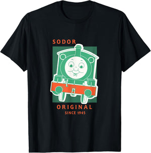 Thomas & Friends Sodor Original Since 1945 T-Shirt - T-Shirt | Black