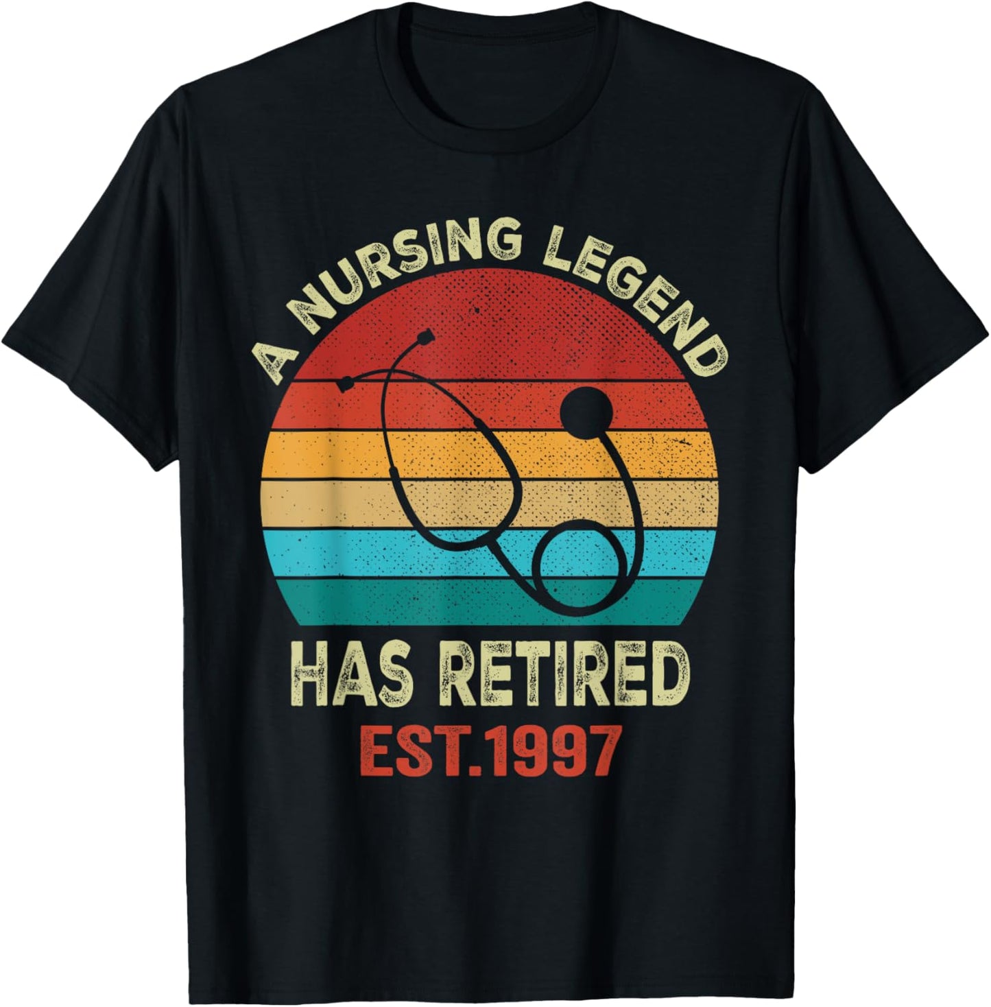 Retro Retired Nurse 1997 A Nursing Legend Has Retired T-Shirt - T-Shirt | Black