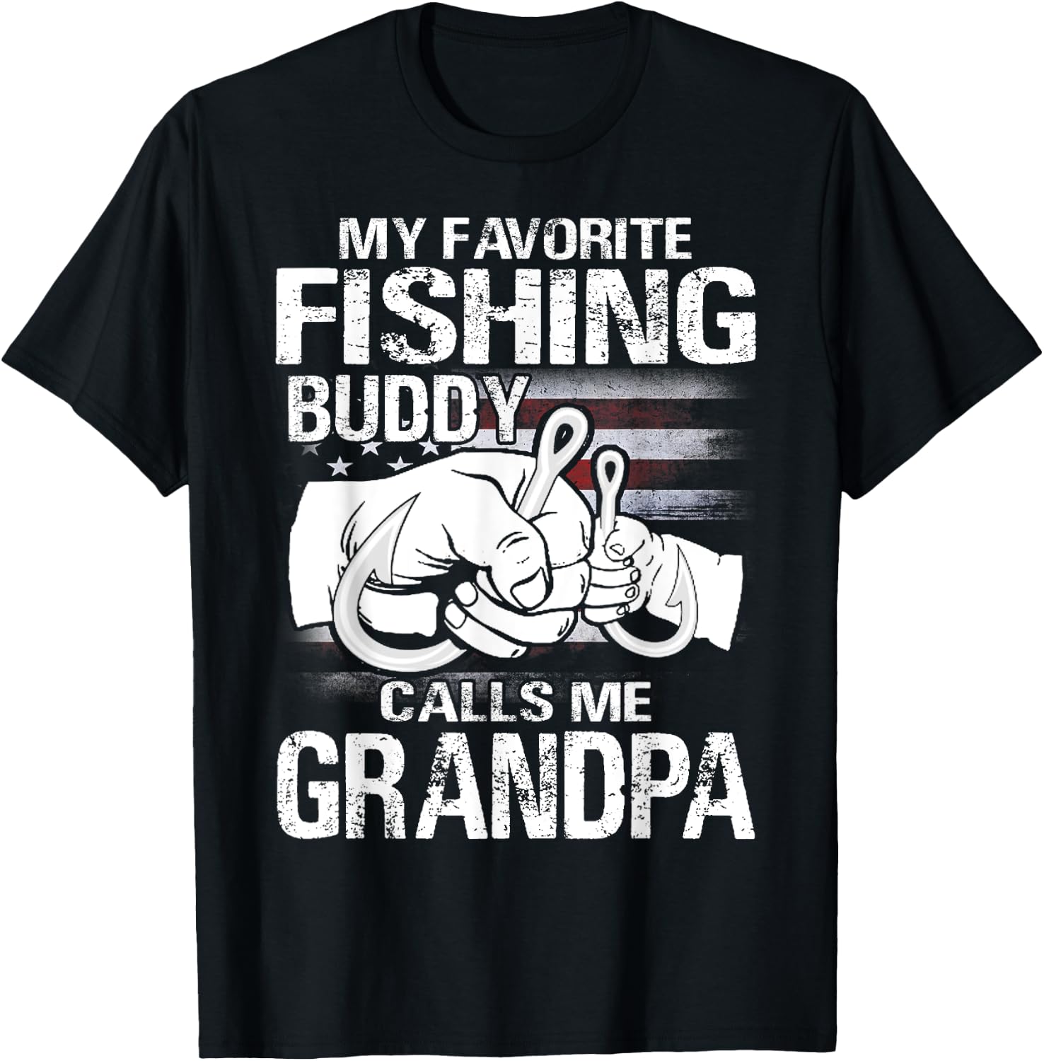 My Favorite Fishing Buddy Calls Me Grandpa T-Shirt - T-Shirt | Black