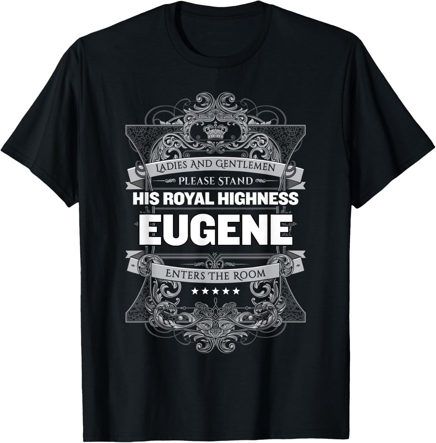 Eugene First Name T-Shirt - T-Shirt | Black