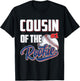 Cousin of Rookie 1 Years old Team 1st Birthday Baseball T-Shirt - T-Shirt | Black
