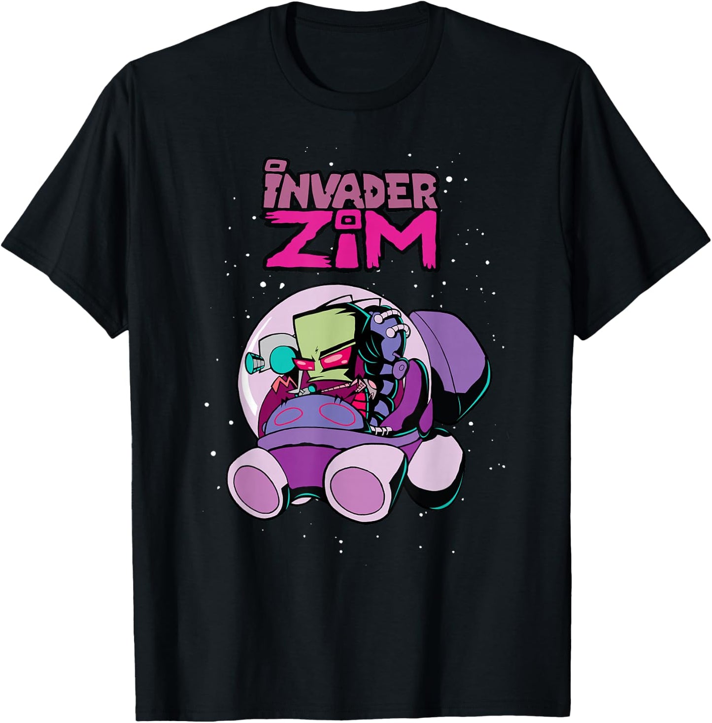 Invader Zim Rocket Ship T-Shirt - T-Shirt | Black