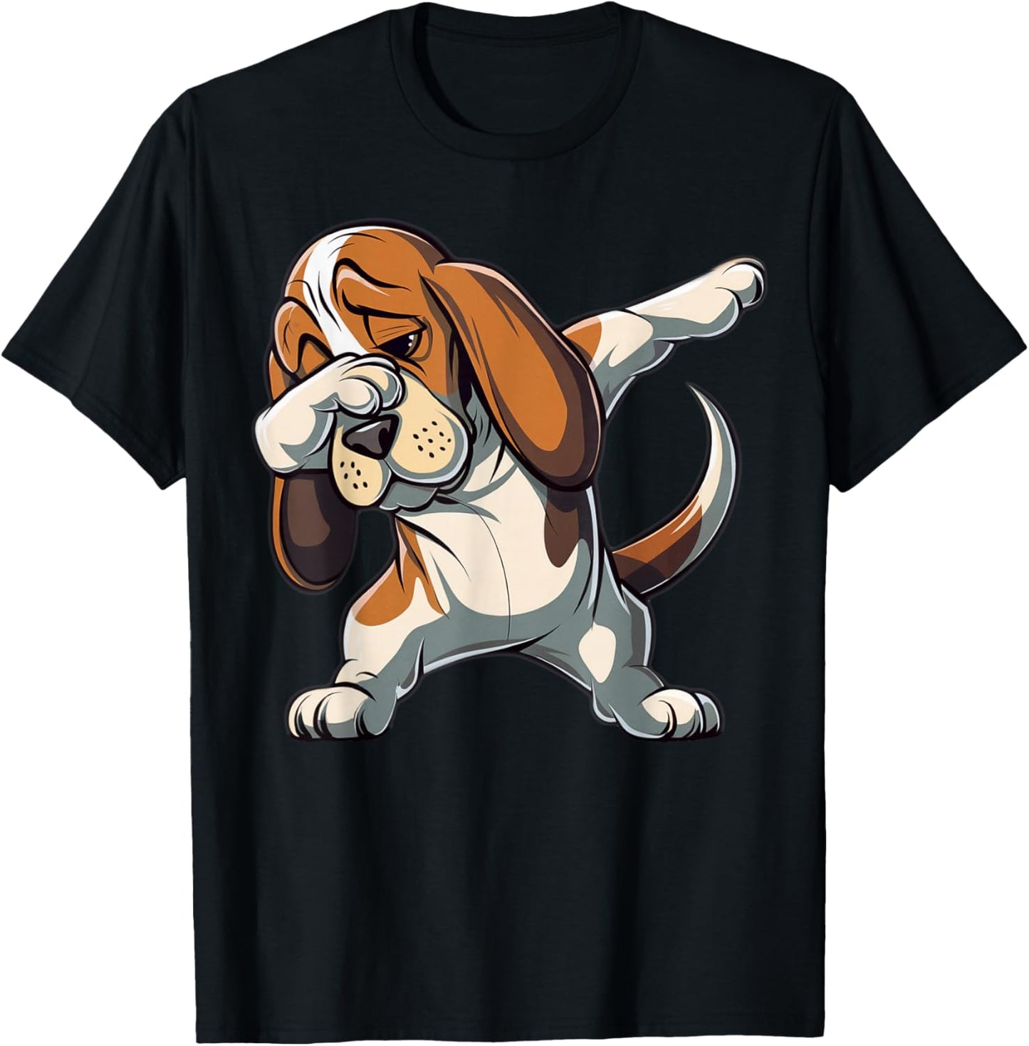 Dabbing Basset Hound Dab Dance Dog Lover Gifts Women T-Shirt - T-Shirt | Black