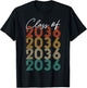 Class of 2036 Vintage Kindergarten To Graduation T-Shirt - T-Shirt | Black