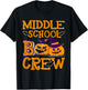 Middle School Boo Crew Halloween Costume T-Shirt - T-Shirt | Black
