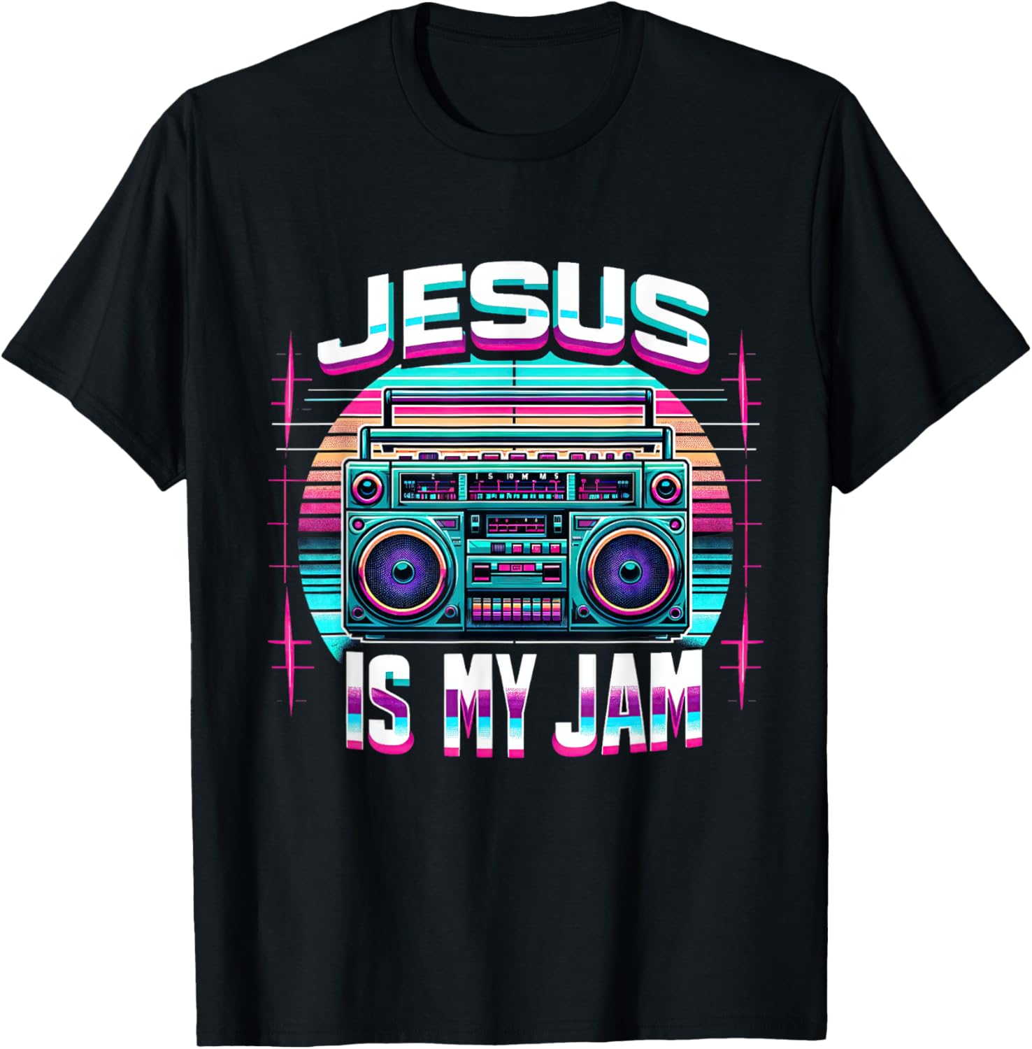 Jesus Is My Jam- Christan T-Shirt - T-Shirt | Black
