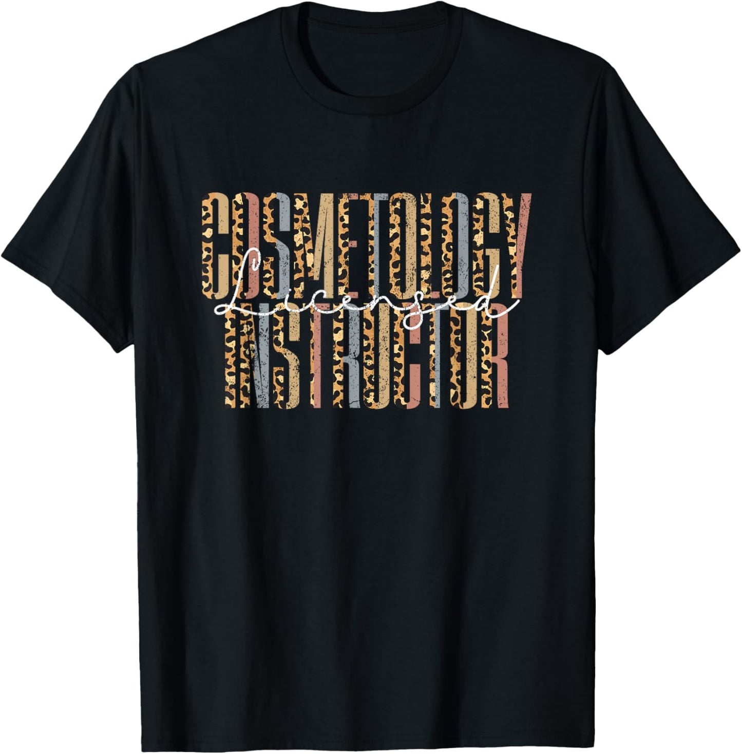 Vintage Licensed Cosmetology Instructor T-Shirt - T-Shirt | Black