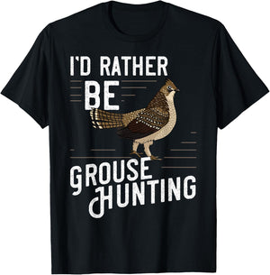 Ruffed Grouse Bird Gift Hunting Spruce Grouse T-Shirt - T-Shirt | Black